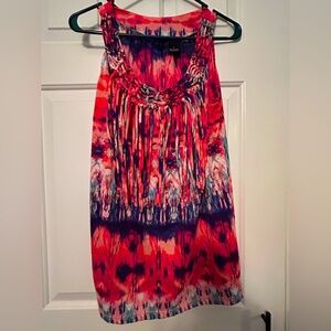 New Directions Colorful Tie-Dye Top